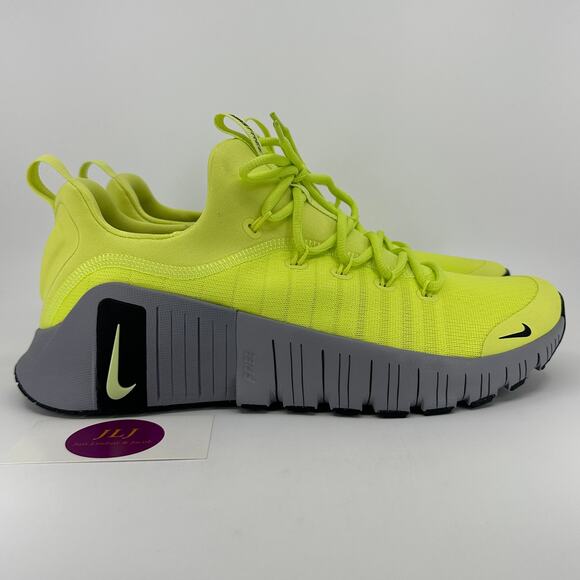 Nike Men's Free Metcon 6 Workout Sneakers 'Light Lemon Twist' FJ7127-700 Size 11